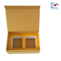 sencai hohe qualität gold farbe kosmetische karton papier box teilen mit schaum geschenkbox